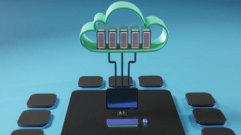 no usar cloud, a computer generated image of a computer